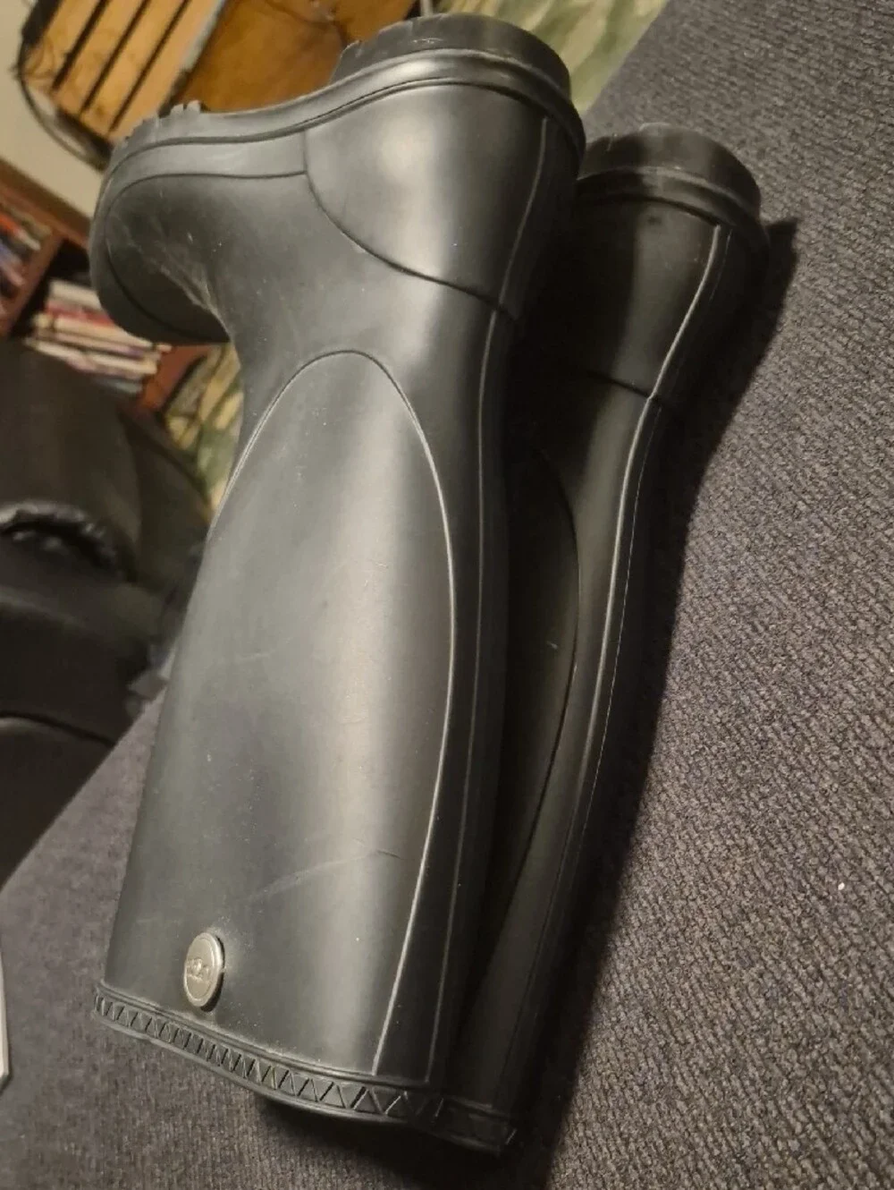 UGG Men's Black Tall Rubber Rain Boots